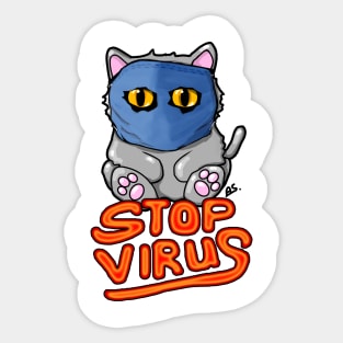 Stop Virus Sticker